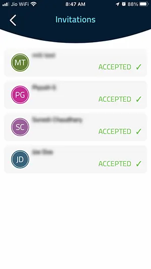 Invitations Screen Invitations Screen